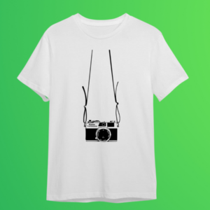 Camera Around Neck Slim T-Shirt
