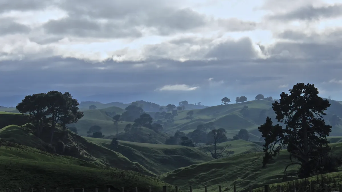 Lord of the rings movies in order guide showing rolling green rural pastures used for agrarian settlements